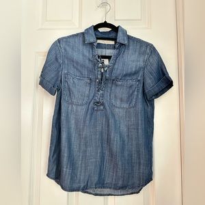 MAVI denim lace up shirt
